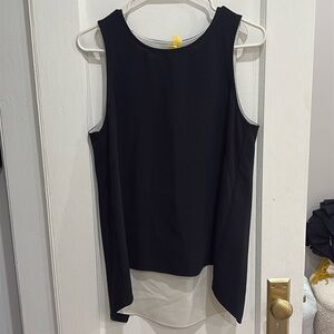 Rag & Bone Black & White Double Layer Top